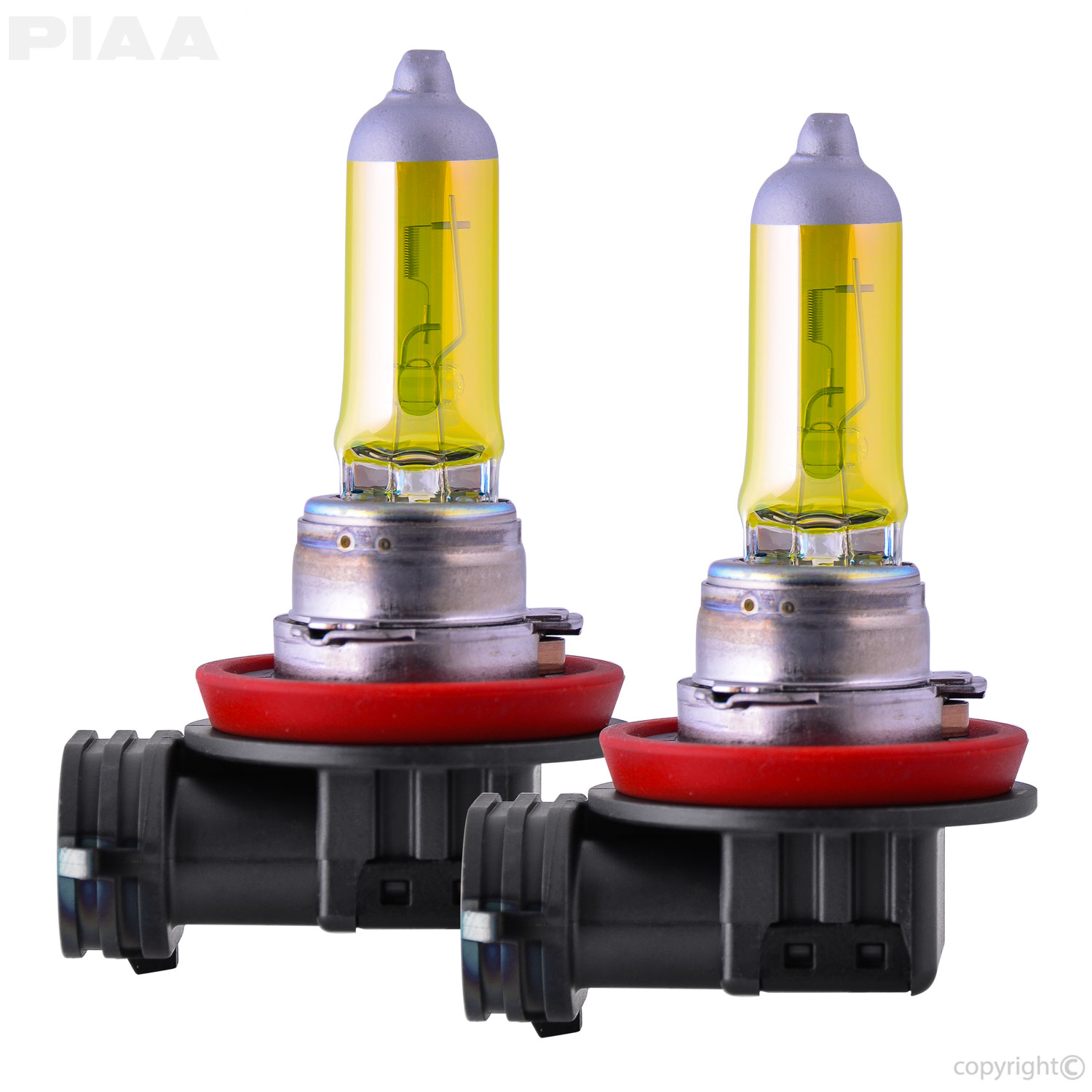 PIAA | H8 Solar Yellow Twin Pack Halogen Bulbs #22-13408