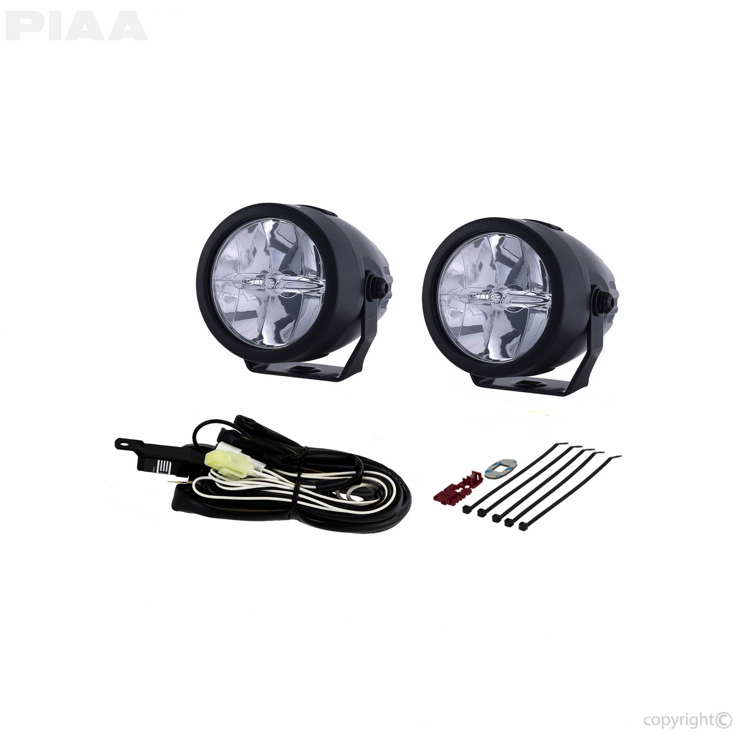 バイク用ドライブランプ PIAA LED 6000K 追加ランプ 径70mm マルチリフレクター 12V9W LP270 IPX7 車検対応 - 4
