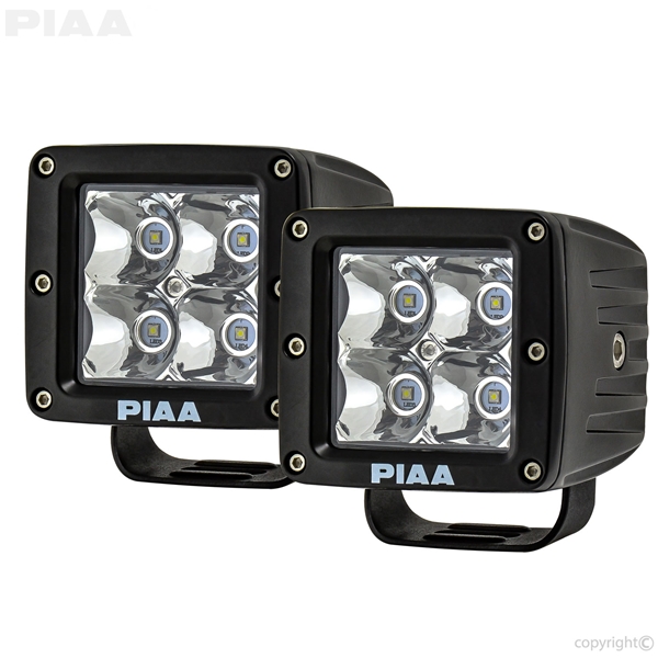 PIAA  Quad Series Spot Beam LED Cube Lights w/ Harness #26-06603